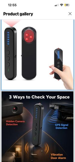 Brand New!Hidden Camera Detector, GPS Tracker Bug Finder, Travel Privacy Pen RF Signal Scanner, Microphone & Listening Device Detector, Vibration Door