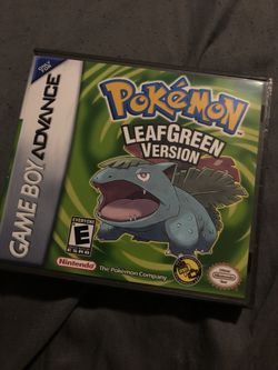 Pokémon Leafgreen Clone For Gameboy Advance With Custom Hard Case