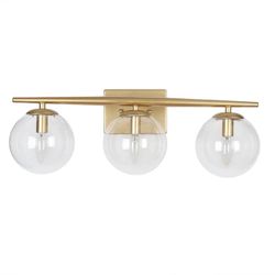Kiselle 3-Light Gold Bathroom Vanity Light