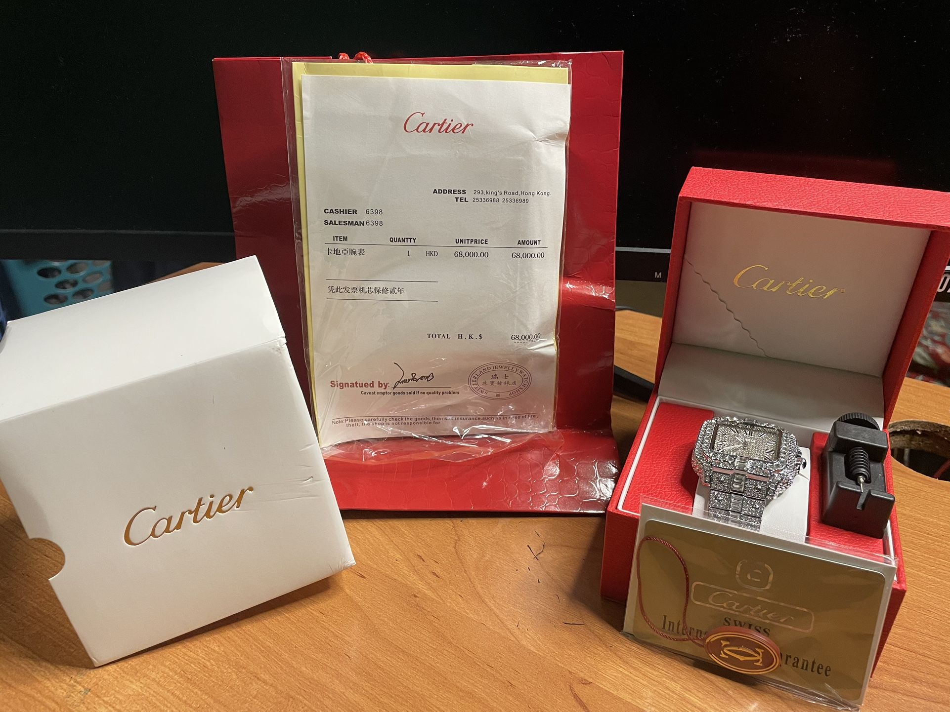 Cartier vvs moissanite bussdwn