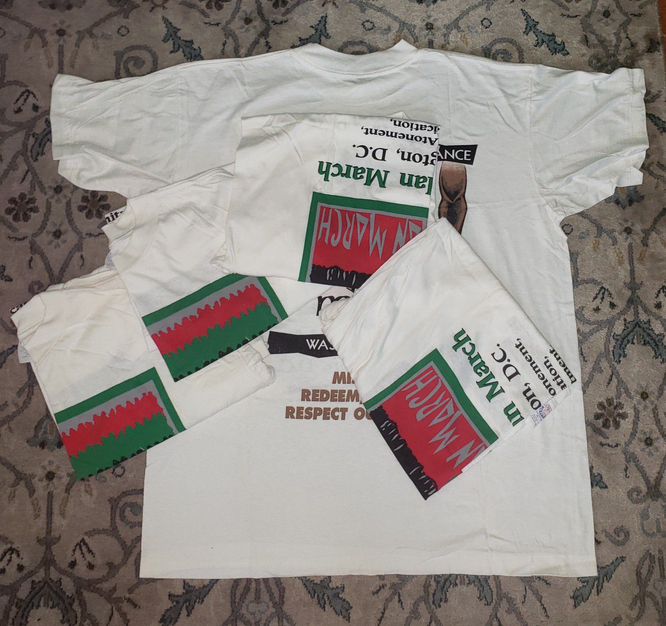 Vintage Million Man March T Shirts XL