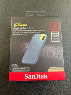New Sandisk 4TB Extreme Portable SSD (Old Model). 1050Mb/s. Monterey. Shoot me offer!!