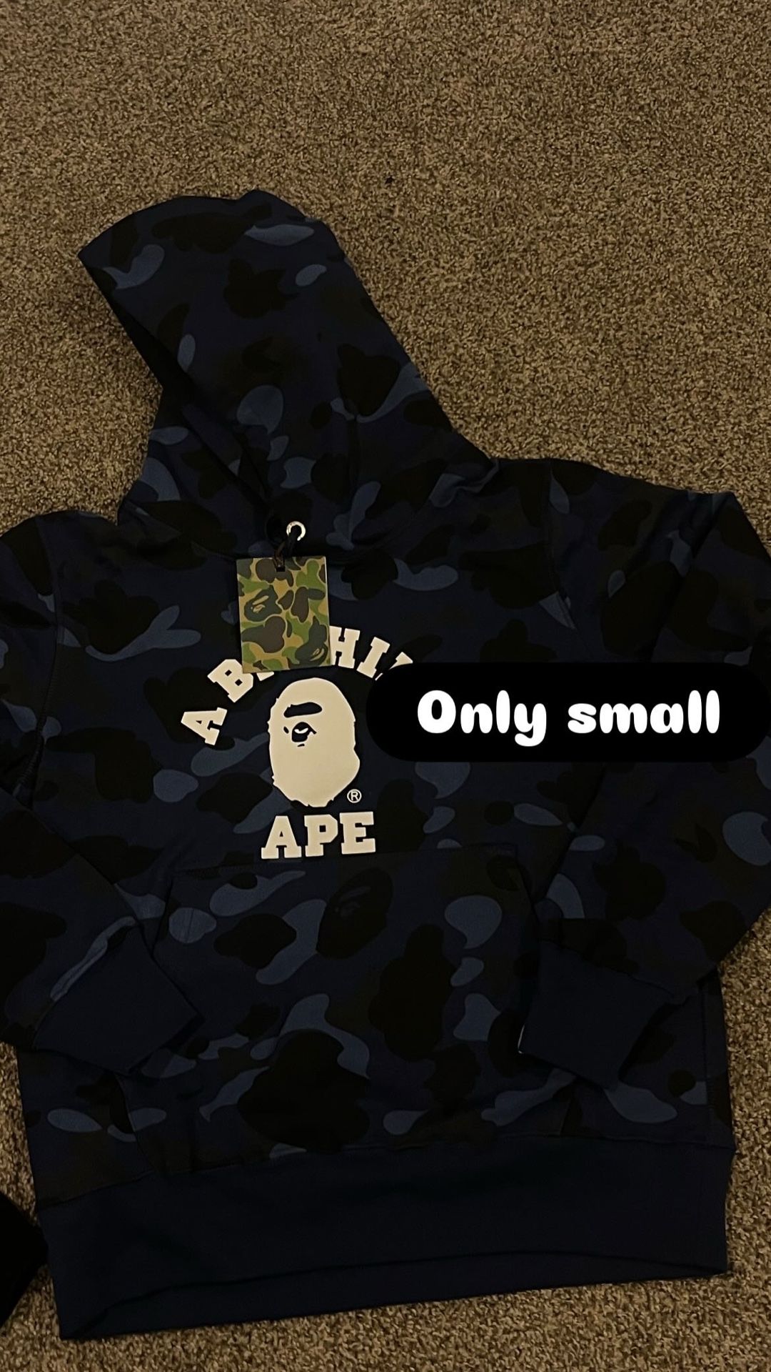Size small bape hoodie