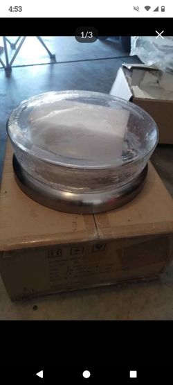 New brushed nickel flush mount ceiling light fixture