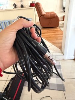 6 Professional XLR Audio Cables – Male to Female