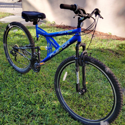 Kent Flexor 29 inch Dual Suspension Mountain Bike. 21 Speed Shimano Gears. 2 Disc Brakes. Front Shocks. Padded Seat