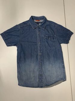 Childrens Tommy Hilfiger Denim Button Up Shirt Size S/P 8/10