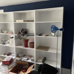 White Bookcases - assembled - Cannot Deliver