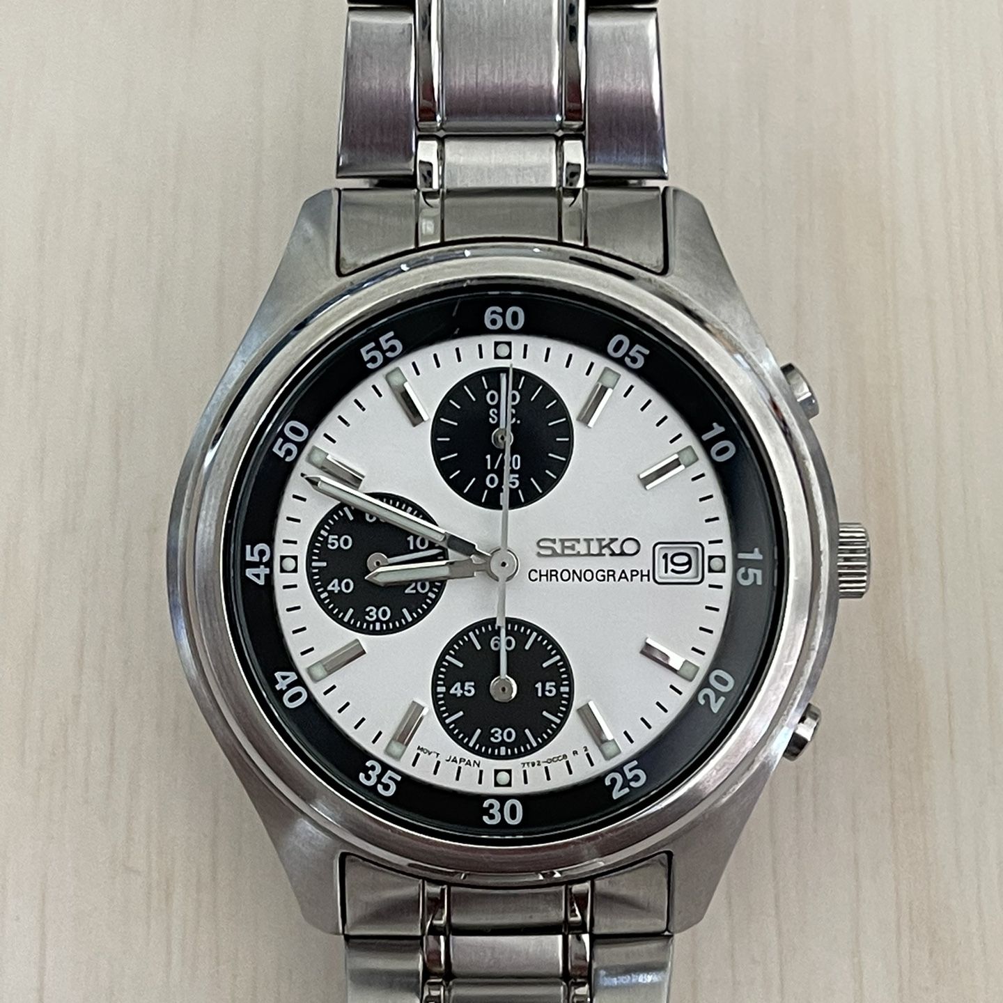 Seiko panda quartz chronograph 7T92 for Sale in Mesa, AZ - OfferUp