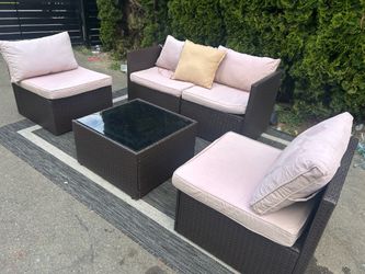 Outdoor wicker furniture