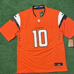 Denver Broncos Bo Nix Orange Jersey 