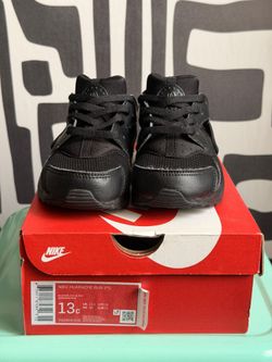 Nike Huarache Run (PS) "Triple Black" – Size 13C
