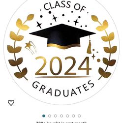 2024 Graduation stickers. 2 inch round