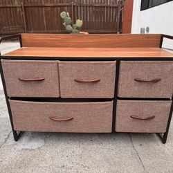 5 Drawer Fabric Dresser