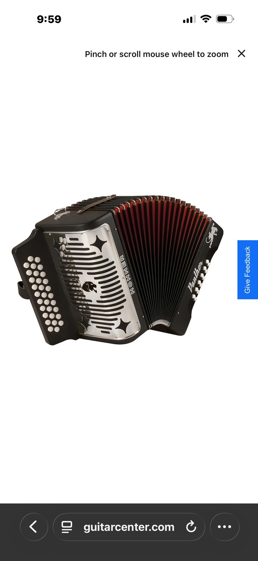 Hohner Panther Accordion