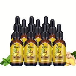 6pcs/10pcs 7 Days Ginger Hair Conditioner Contains Angelica Extract, Safflower Extract And Ginger Extract. It Nourishes Damaged Hair, Relieves Dryness