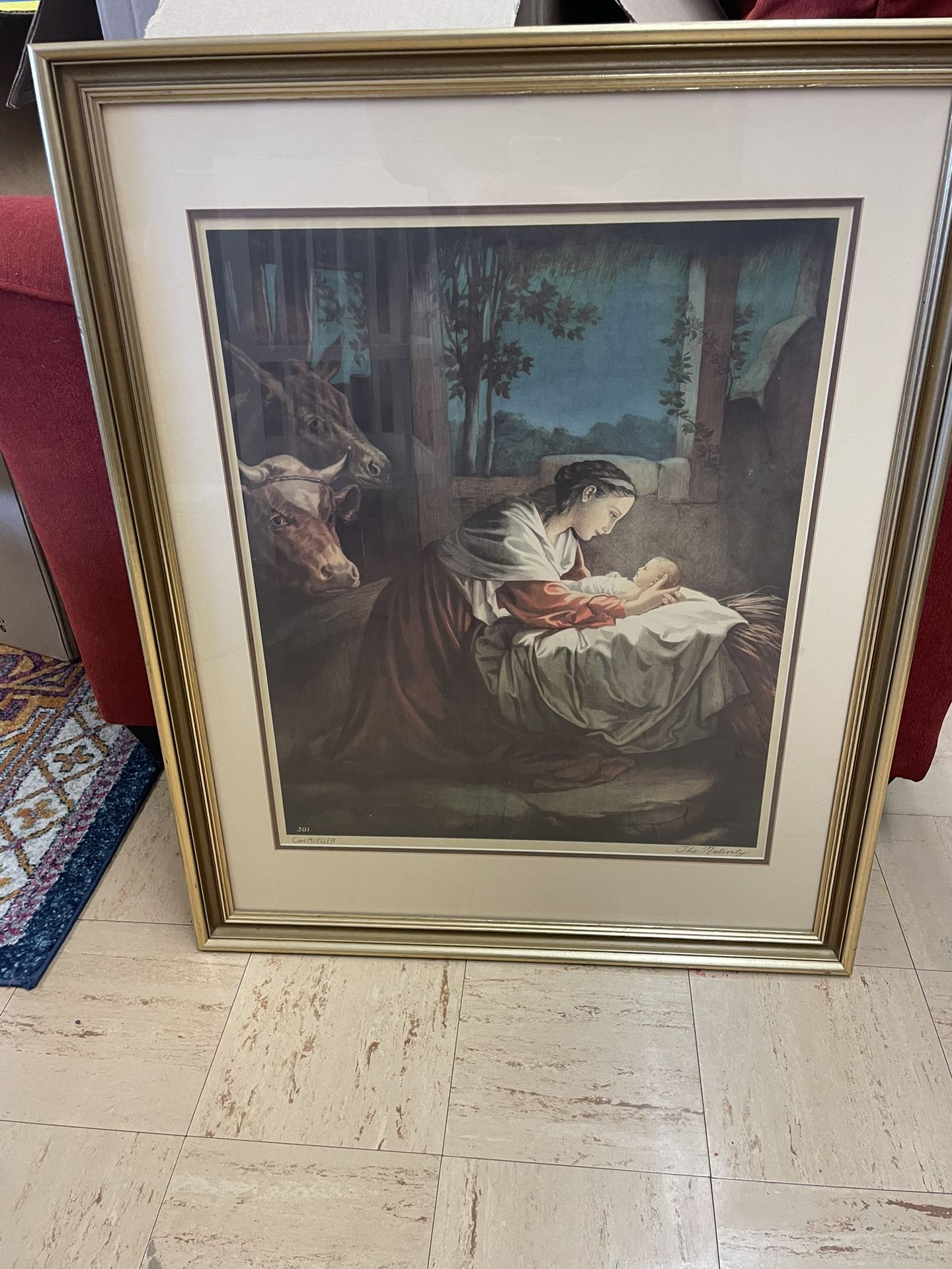 Carl Mueller Print Of The Nativity