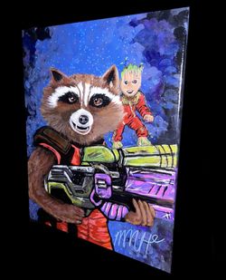 Guardians Of The Galaxy Original Painting