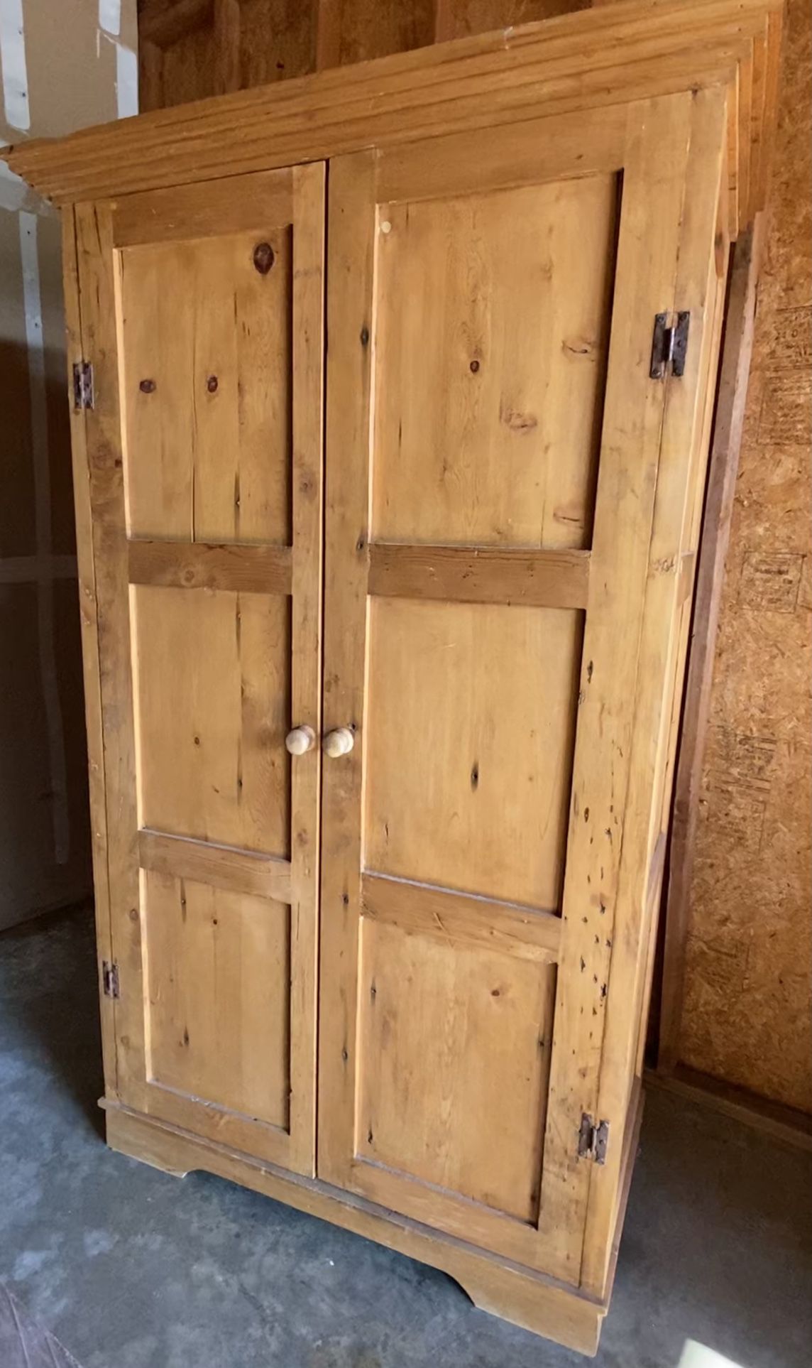 Solid Wood Armoire W/ Built In Lighting