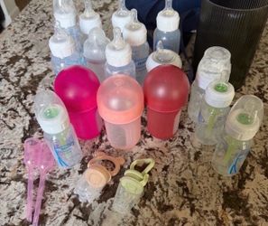 Baby bottles free with a purchase