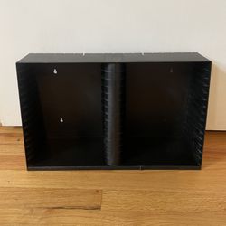 Laserline 30 DVD Display Rack Holder Storage Plastic Black Wall Mount Angled