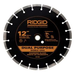 RIDGID 12 in. Dual-Purpose Diamond Blade