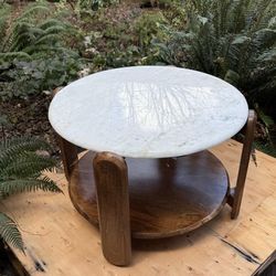 Marble/Solid wood coffee table