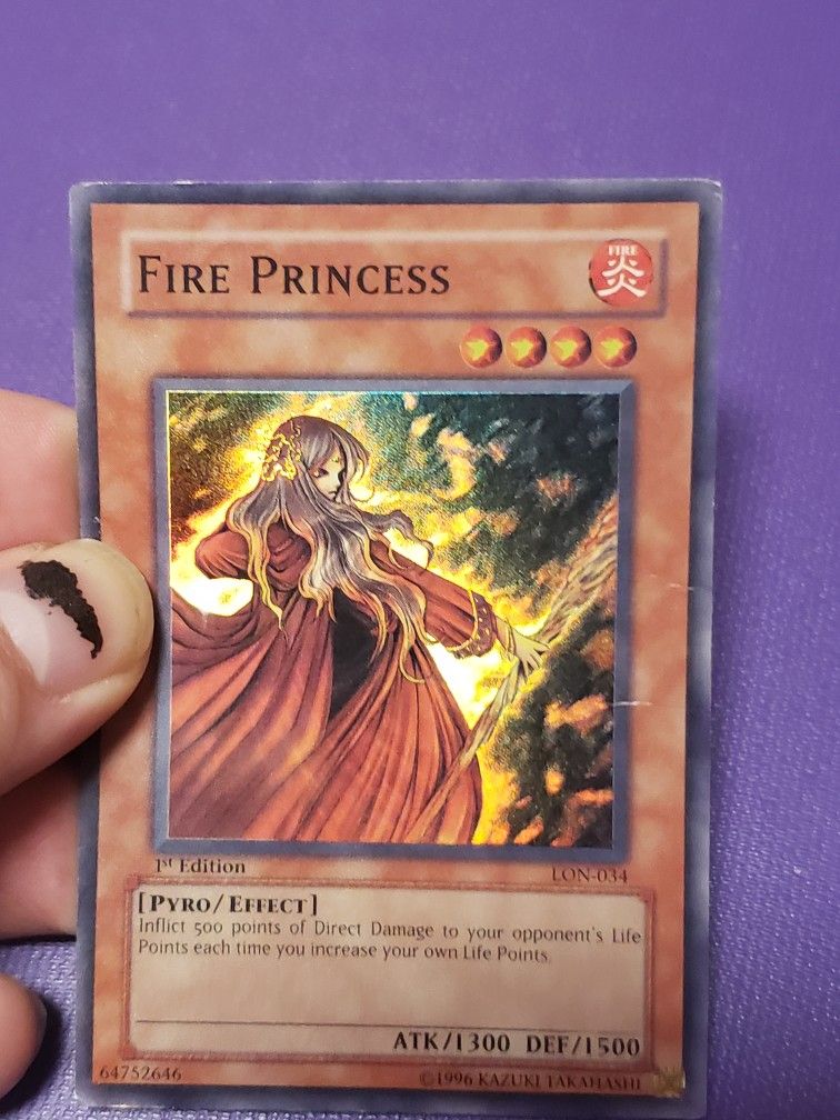Yugioh Fire Princess 1st Edition LON