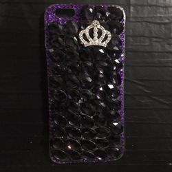 iPhone 7 Plus Tear Drop Rhinestone Back Case With Crystal Rhinestone Crown