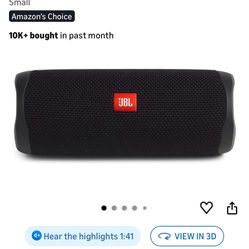 JBL FLIP 5, Waterproof Portable Bluetooth Speaker, Black, Small