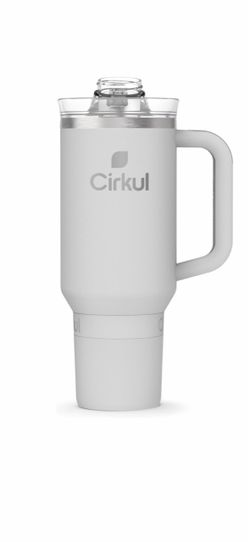 Cirkul 40oz Fog Stainless Steel Thermal Cup with Helve, StrawSip™ for All Day, Double Wall Insulated