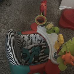 Baby bumbo chair, toy