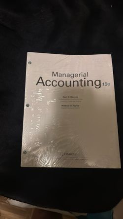 Managerial Accounting 15th edition
