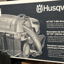 Husqvarna 46-48 inch deck 3 Bin Riding Mower Bagger