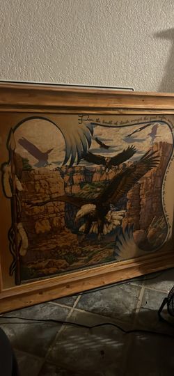 Large Native American Wall Art 3ftX3ft