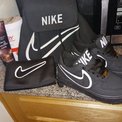 Nike Backpack Purse With Wallet And Nike Shoes 
