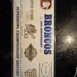 Broncos 35th Anniversary Envelope 
