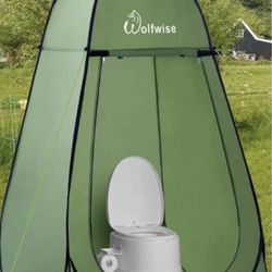 WolfWise Portable Pop Up Privacy Shower Tent Spacious Changing Room for Camping Hiking Beach Toilet Shower Bathroom X Large 