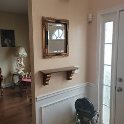 Wall Mirror With Shelf