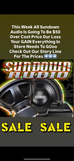 Big Sundown Audio Sale Going On Now