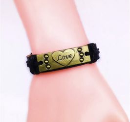 Love leather bracelet