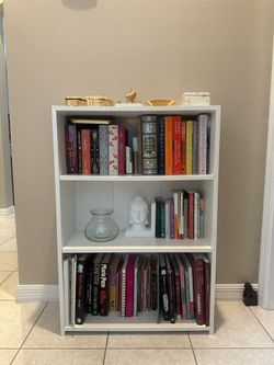 White 3 Shelf Bookshelf