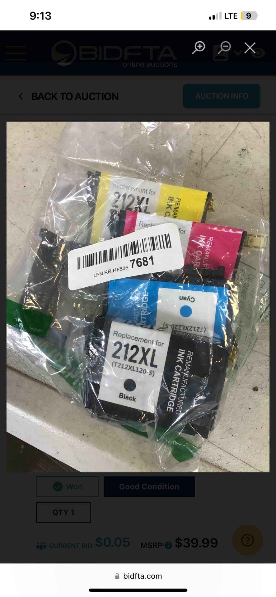 212XL Ink Cartridges Remanufactured Replacement for Epson