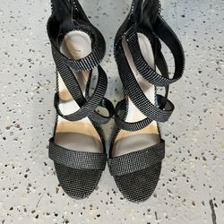 Black High Heels / Sandals Size 7.5