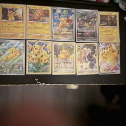 Pikachu Promos And Gold Stars Forsale  