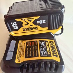 New Battery And Charger Dewalt