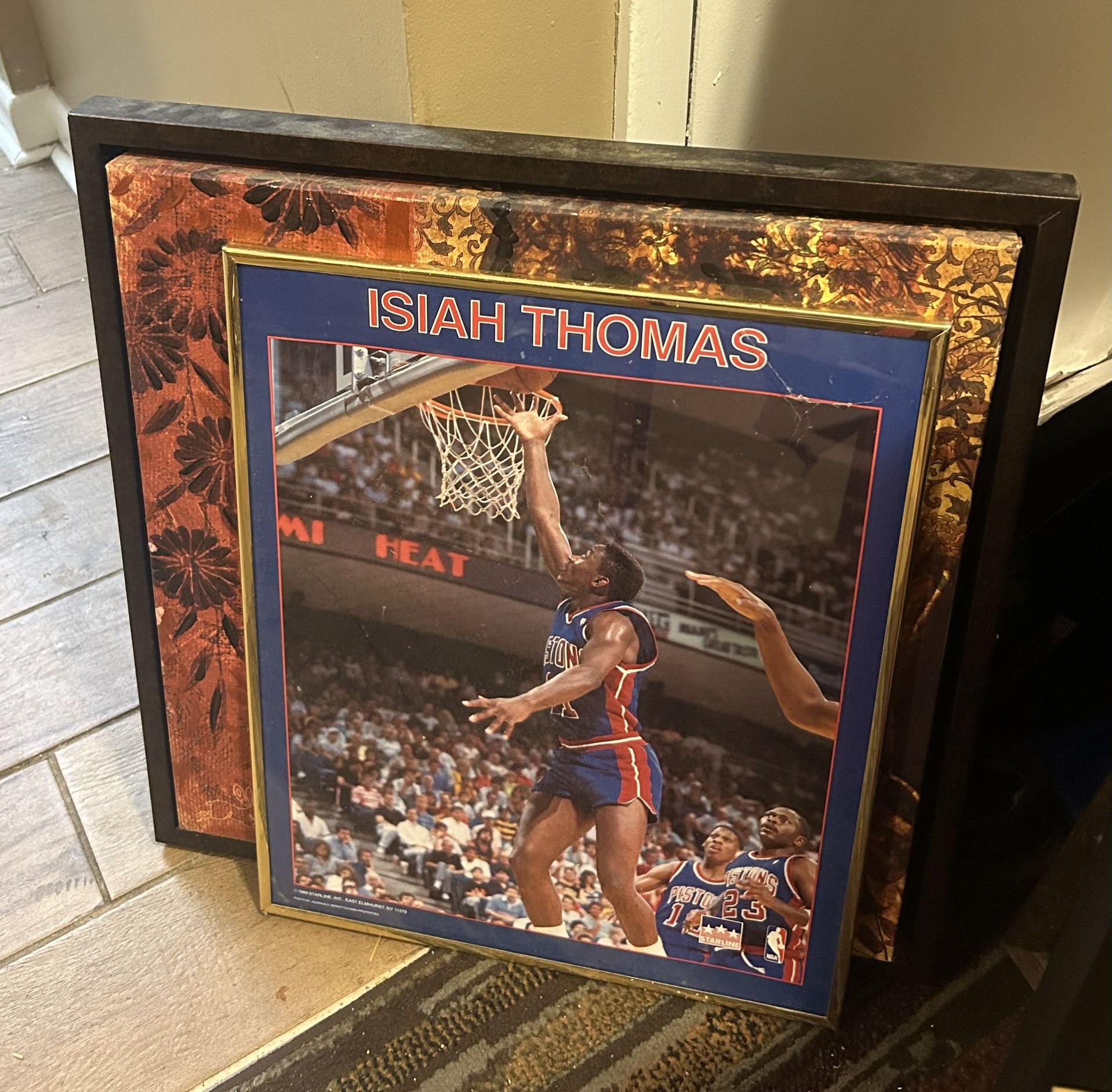 1989 Framed Isiah Thomas Starline Poster