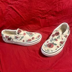 Vans Slip-on ‘Red Rose’ Skate Shoes (5.5)