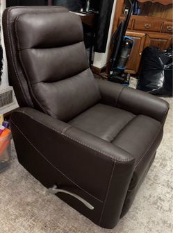 Leather Rocking recliner couch
