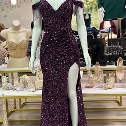 Purple Dress S M L